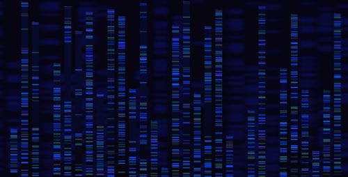 Colorful stacks of data.